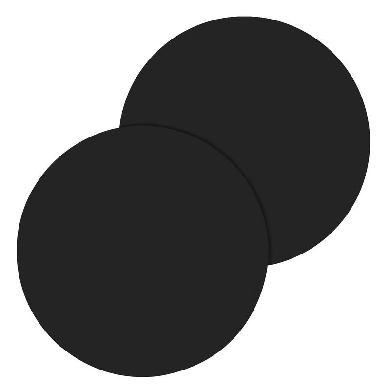 ONE250 12" Inch Silicone Microwave Multi-Mat, Non-Stick Heat Resistant Oven Mat Microwave Trivet Mat - 2 Pack (Black) - Image 1